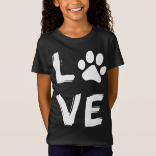 I Love Dog Dog Print Hondenliefhebber Dog Owner Do T-shirt