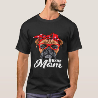 I Love Dogs Boxer Mam T-shirt