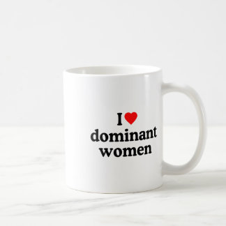 I Love Dominant Women Shirt - I Heart Dominant Wom Koffiemok