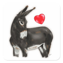 I Love Donkeys Demure Donkey