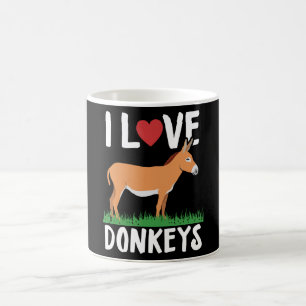 I Love Donkeys   Donkey Lover Gift Koffiemok