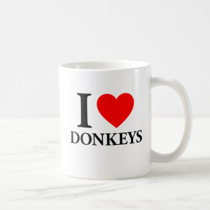 I Love Donkeys Koffiemok