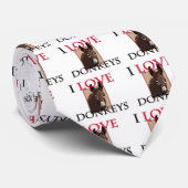 I Love Donkeys Stropdas (Opgerold)