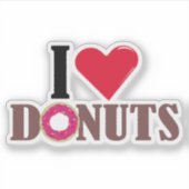 I love donut design sticker (Voorkant)
