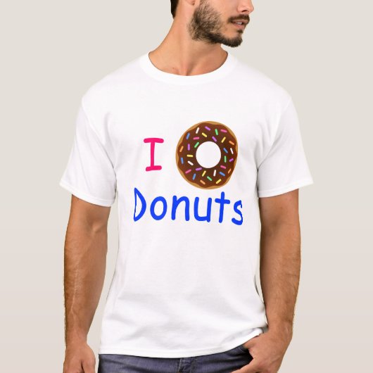 I Love Donuts T-Shirt (Voorkant)