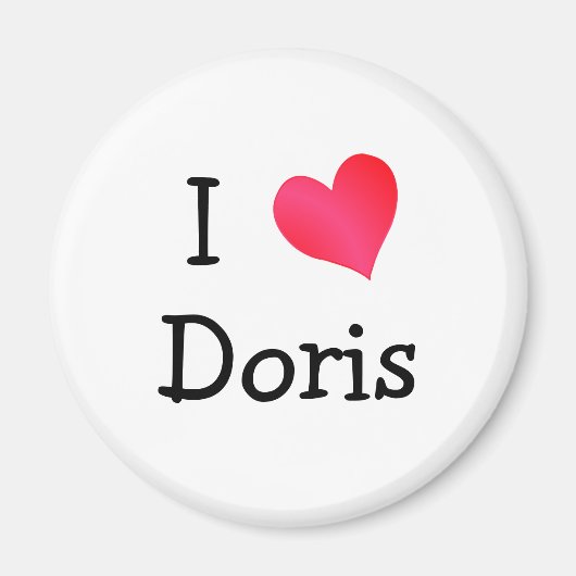 I Love Doris Magneet (Voorkant)