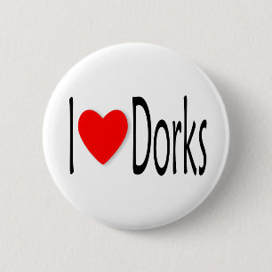 I Love Dorks Ronde Button 5,7 Cm