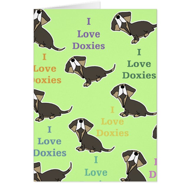 I Love Doxies collage (Devant)