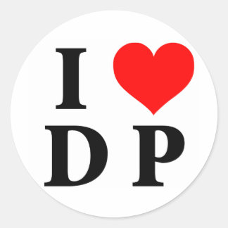 I Love DP Ronde Sticker