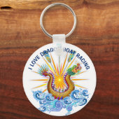 I Love Dragon Boat Racing Sleutelhanger (Voorkant)