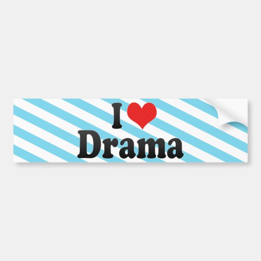 I Love Drama Bumpersticker (Voorkant)