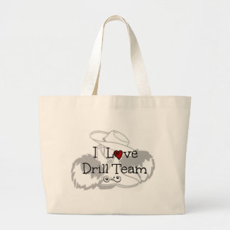 I Love Drill Team Grote Tote Bag