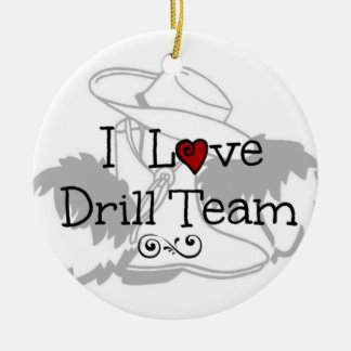 I Love Drill Team Keramisch Ornament