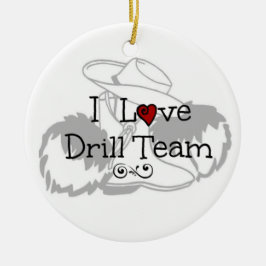 I Love Drill Team Keramisch Ornament