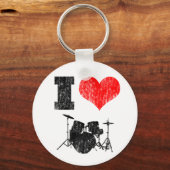 I Love Drums Sleutelhanger (Voorkant)