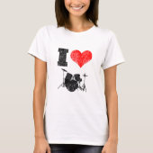 I Love Drums T-shirt (Voorkant)