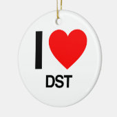 i love DST Keramisch Ornament (Links)
