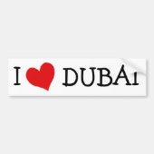 I Love DUBAI Bumpersticker (Voorkant)