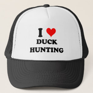 I Love Duck Hunting Trucker Pet