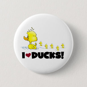 I Love Ducks Tshirts and Gifts Ronde Button 5,7 Cm