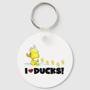 I Love Ducks Tshirts and Gifts Sleutelhanger