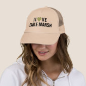 I Love Eagle Marsh™ Trucker Hat Trucker Pet (In situ)