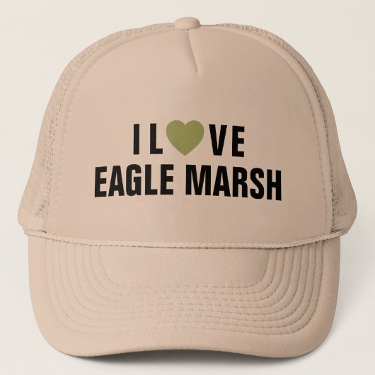 I Love Eagle Marsh™ Trucker Hat Trucker Pet (Voorkant)