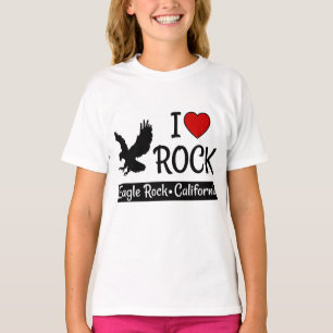 I Love Eagle Rock California Red Heart T-shirt