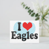 I Love Eagles Briefkaart (Staand voorkant)