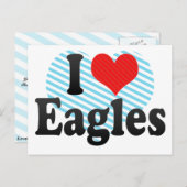 I Love Eagles Briefkaart (Voorkant / Achterkant)