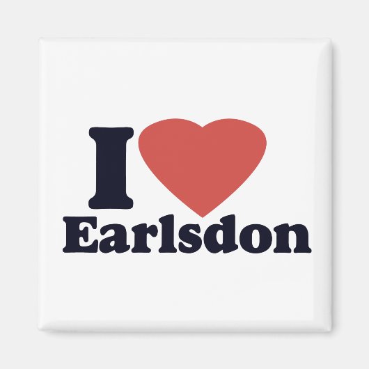 I Love Earlsdon Fridge Magnet (Devant)