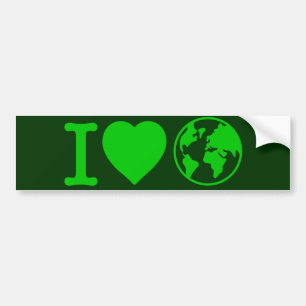 I Love Earth Bumpersticker