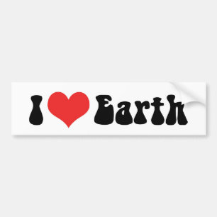 I Love Earth Bumpersticker