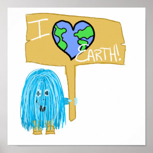 I Love Earth Poster