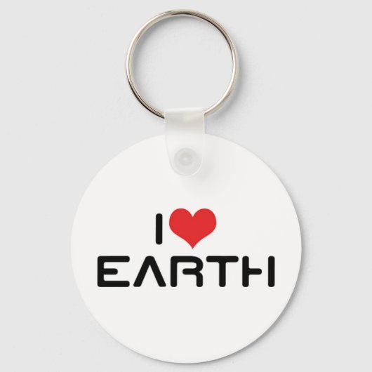 I Love Earth Sleutelhanger (Voorkant)