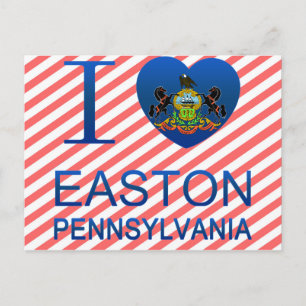 I Love Easton, PA Briefkaart