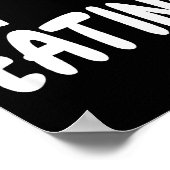 I Love Eating Food - Heart -  Poster (Hoek)