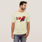 I Love Eclectus Parrots (vrouw) T-shirt (Voorkant volledig)