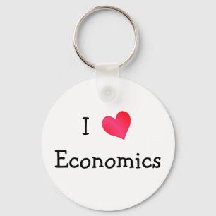 I Love Economics Sleutelhanger