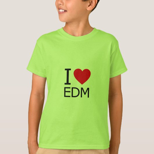 I Love EDM T-shirt (Voorkant)