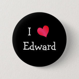 I Love Edward Ronde Button 5,7 Cm