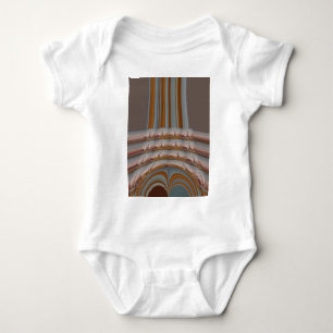 I Love Eiffel Tower Paris with Love blue sky colo Romper