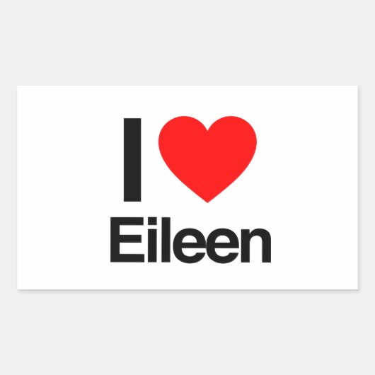 i love eileen rechthoekige sticker (Voorkant)