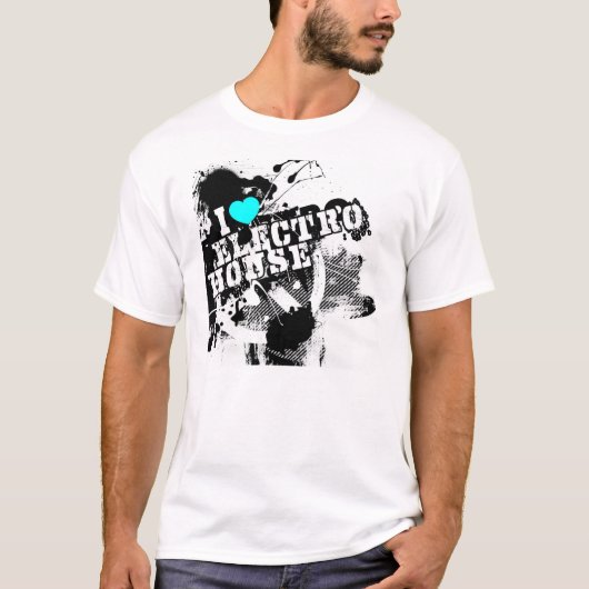 I Love Electro House T-shirt (Voorkant)