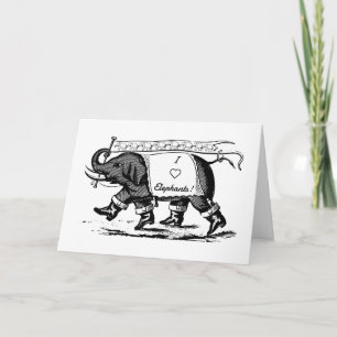 I Love Elephants Kaart