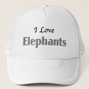 I Love Elephants Trucker Pet