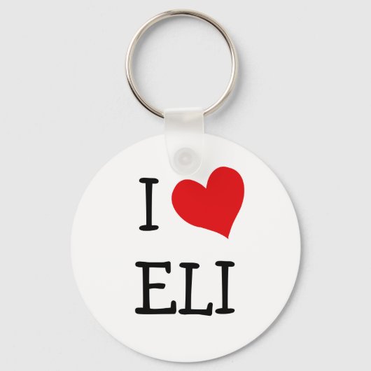I Love Eli Sleutelhanger (Voorkant)