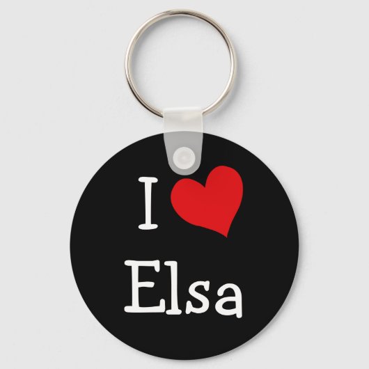 I Love Elsa Sleutelhanger (Voorkant)