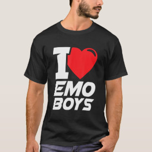 I Love Emo Boys I Heart Emo Boys T-shirt