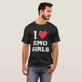 I Love Emo Girls T-shirt (Voorkant volledig)